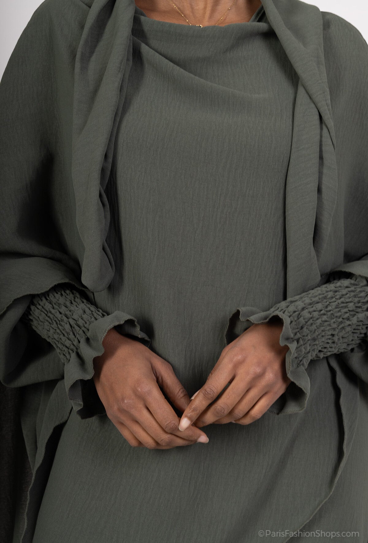 Abaya & tie-back khimaar set