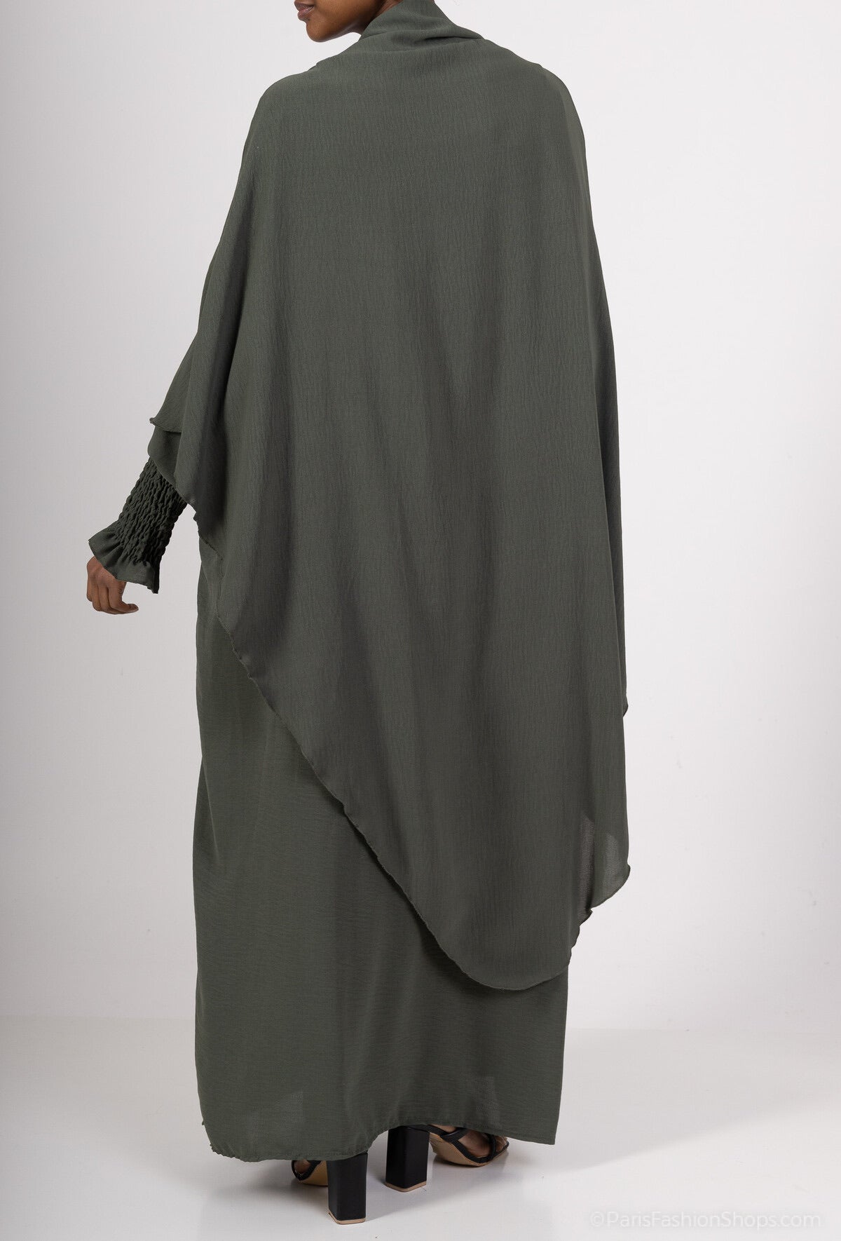 Abaya & tie-back khimaar set