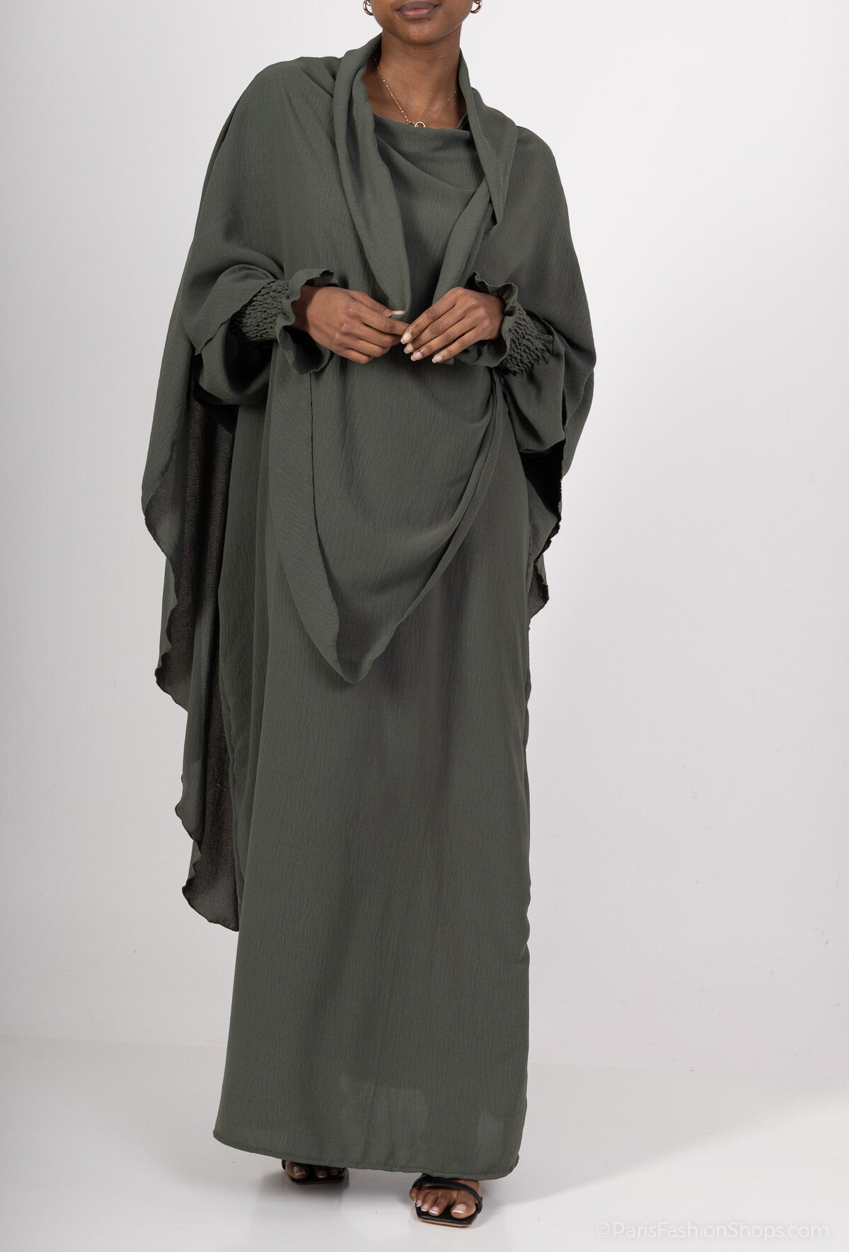 Abaya & tie-back khimaar set