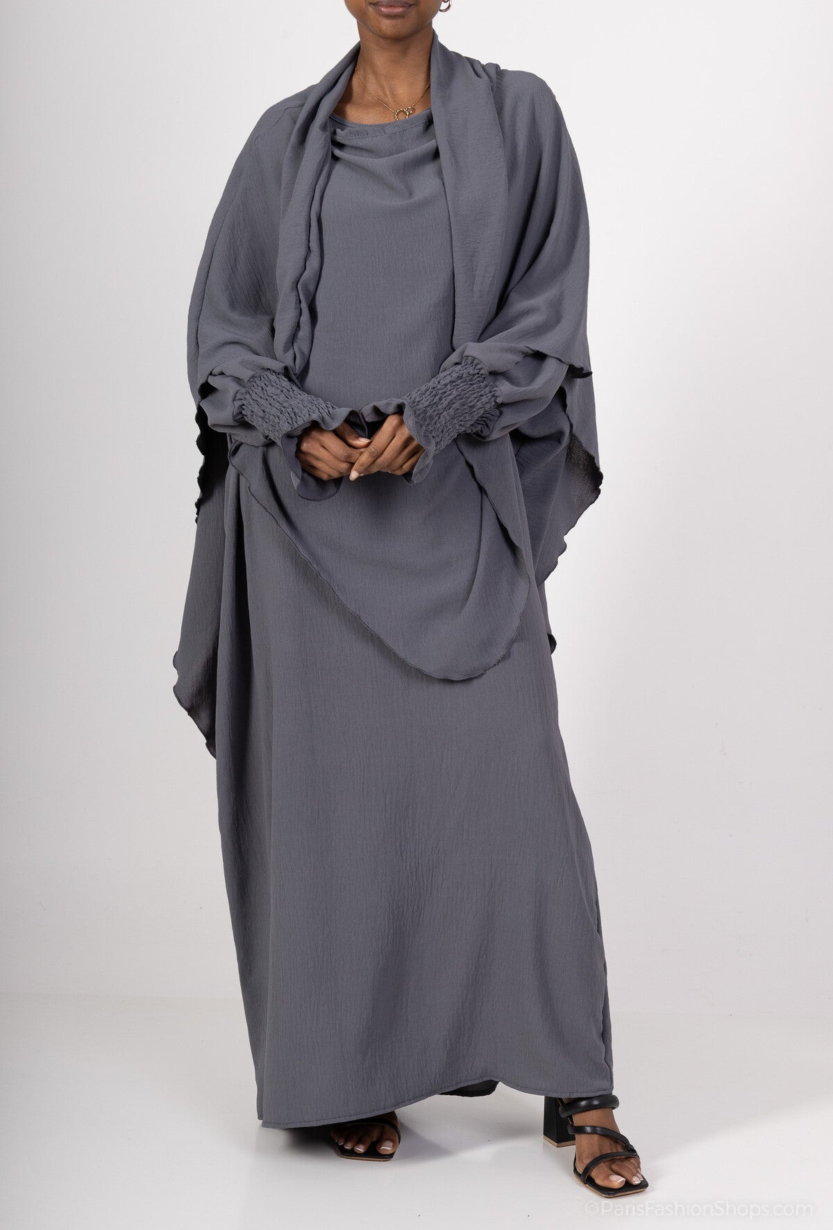 Abaya & tie-back khimaar set