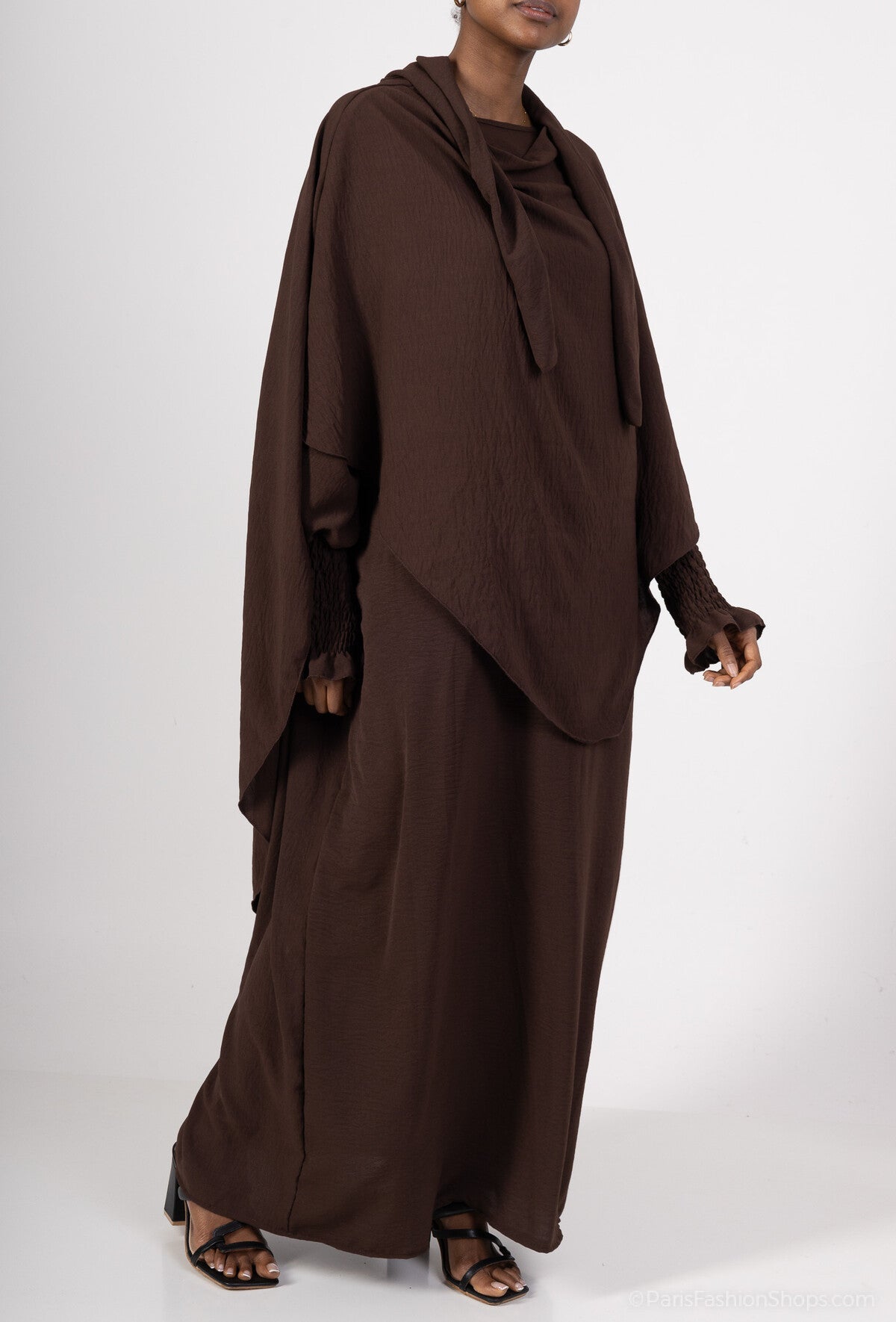 Abaya & tie-back khimaar set