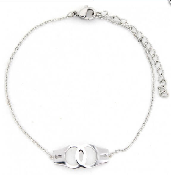Handcuffs armband zilver