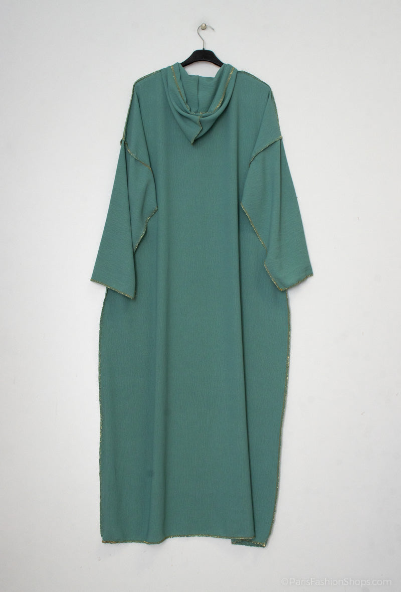 Abaya capuchon oceaan