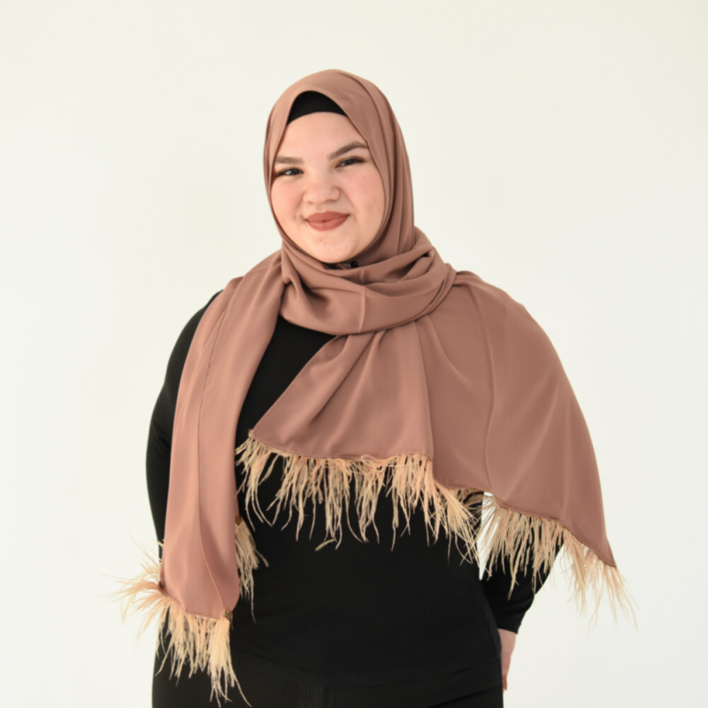 Chiffon Unique bruin