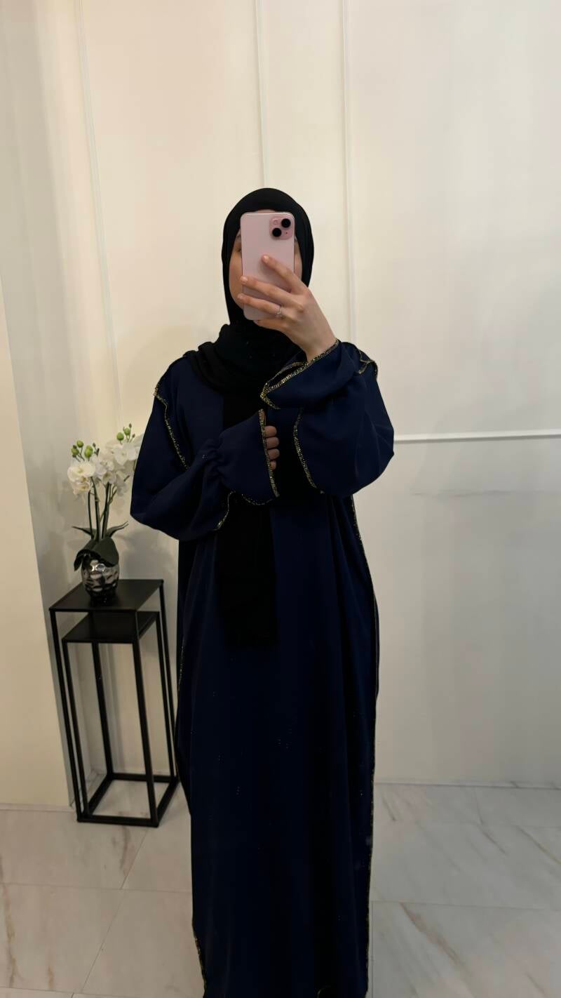 Israe Abaya donkerblauw