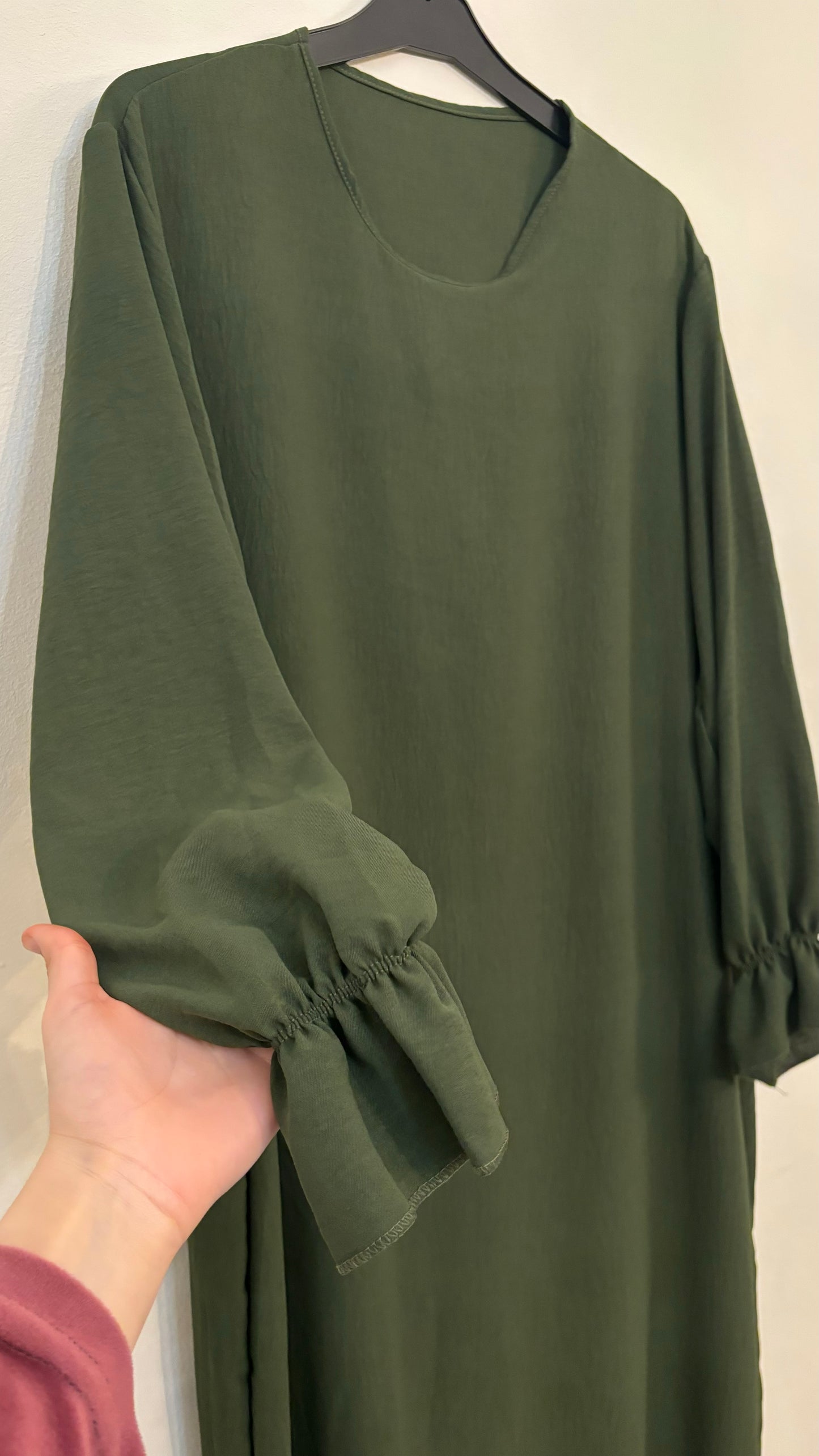 Abaya jazz ruffle khaki