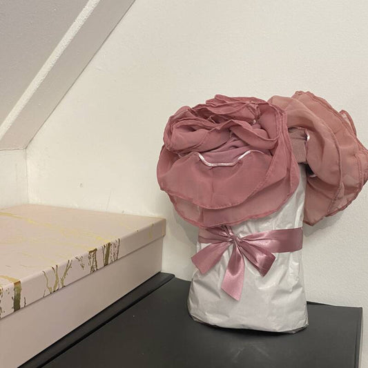 Hijab Bouquet Flared pink