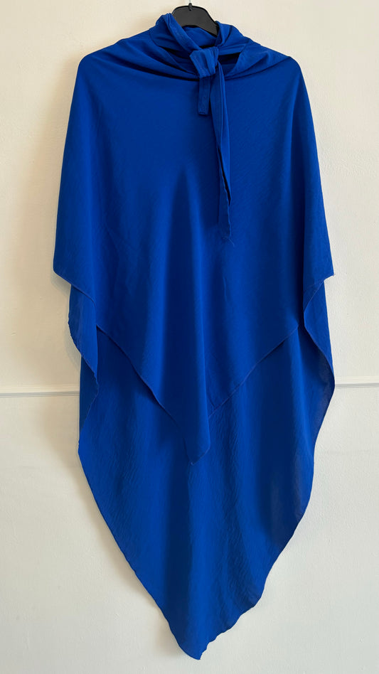 Heupkhimaar jazz tie-back koningsblauw