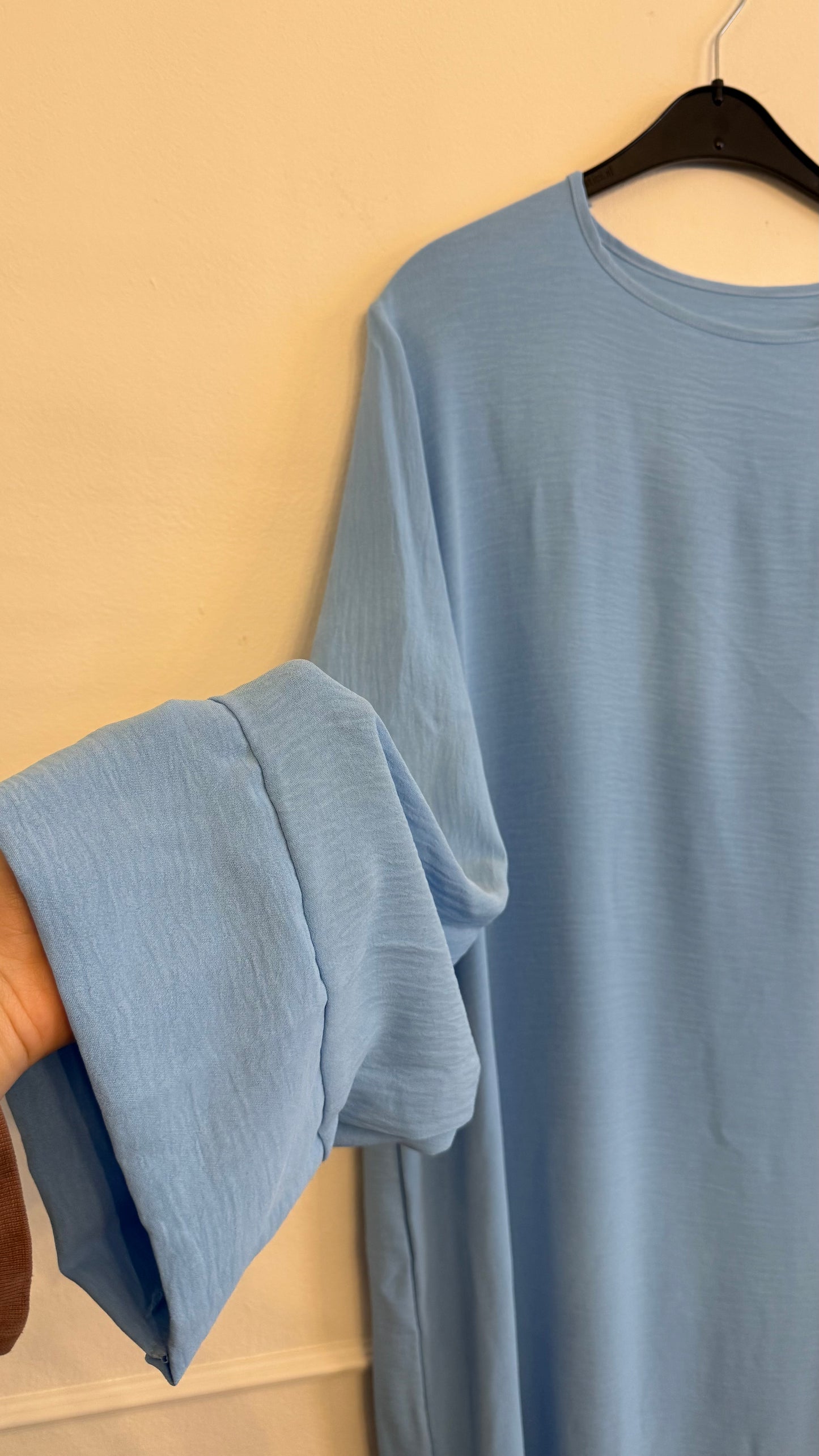 TALL abaya jazz losse mouw lichtblauw