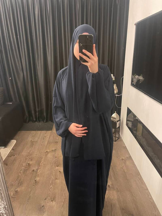 Luxe Abaya donkerblauw