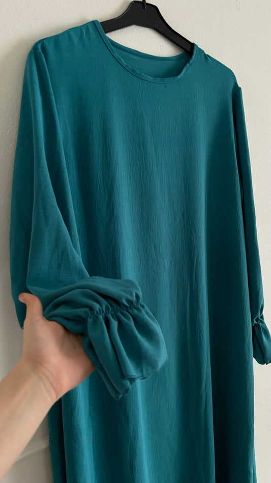 Abaya jazz ruffle petrol