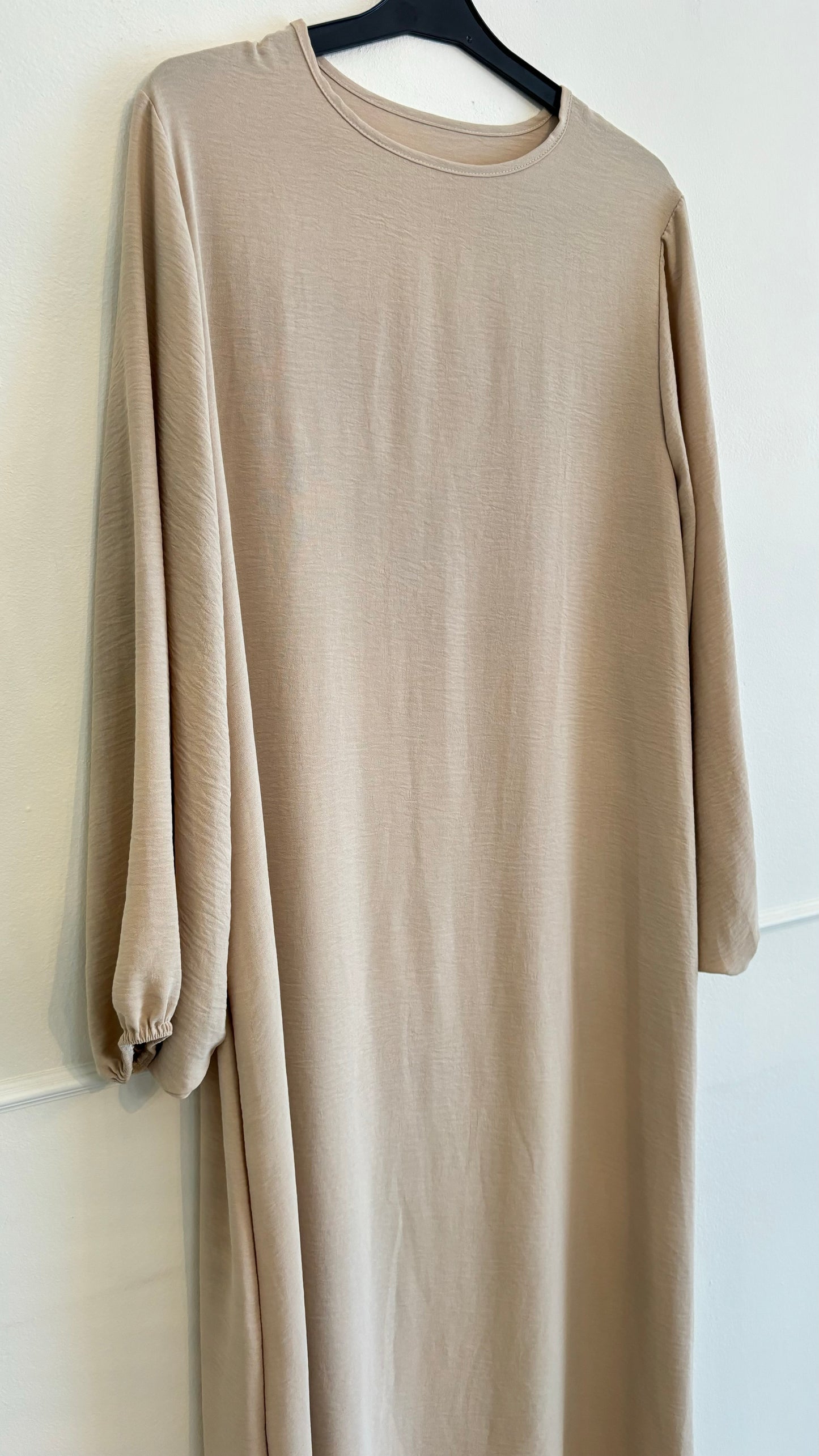 TALL abaya ballon jazz beige