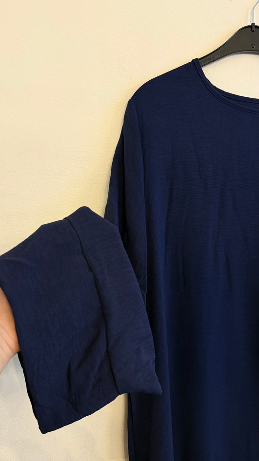 TALL abaya jazz losse mouw donkerblauw