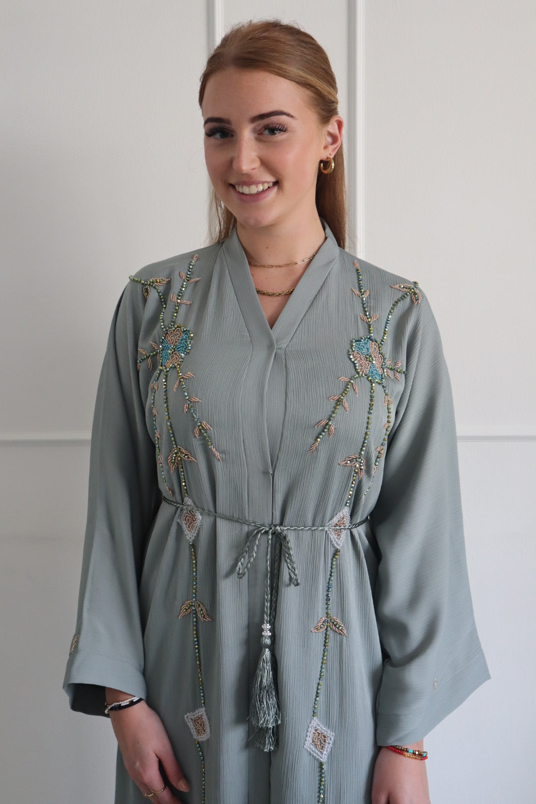 Dubai Abaya lightgreen