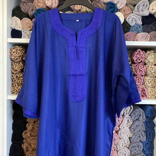 Abaya Men fully blauw — 132cm