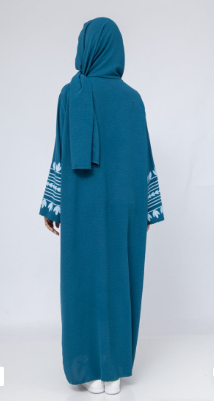 Abaya hijab jazz blauw