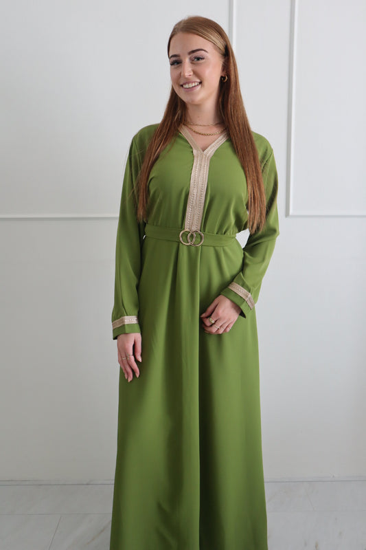 Abaya Mirthe olijfgroen