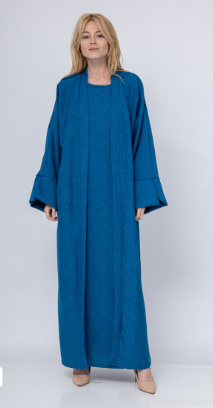 Abaya 2pcs blauw