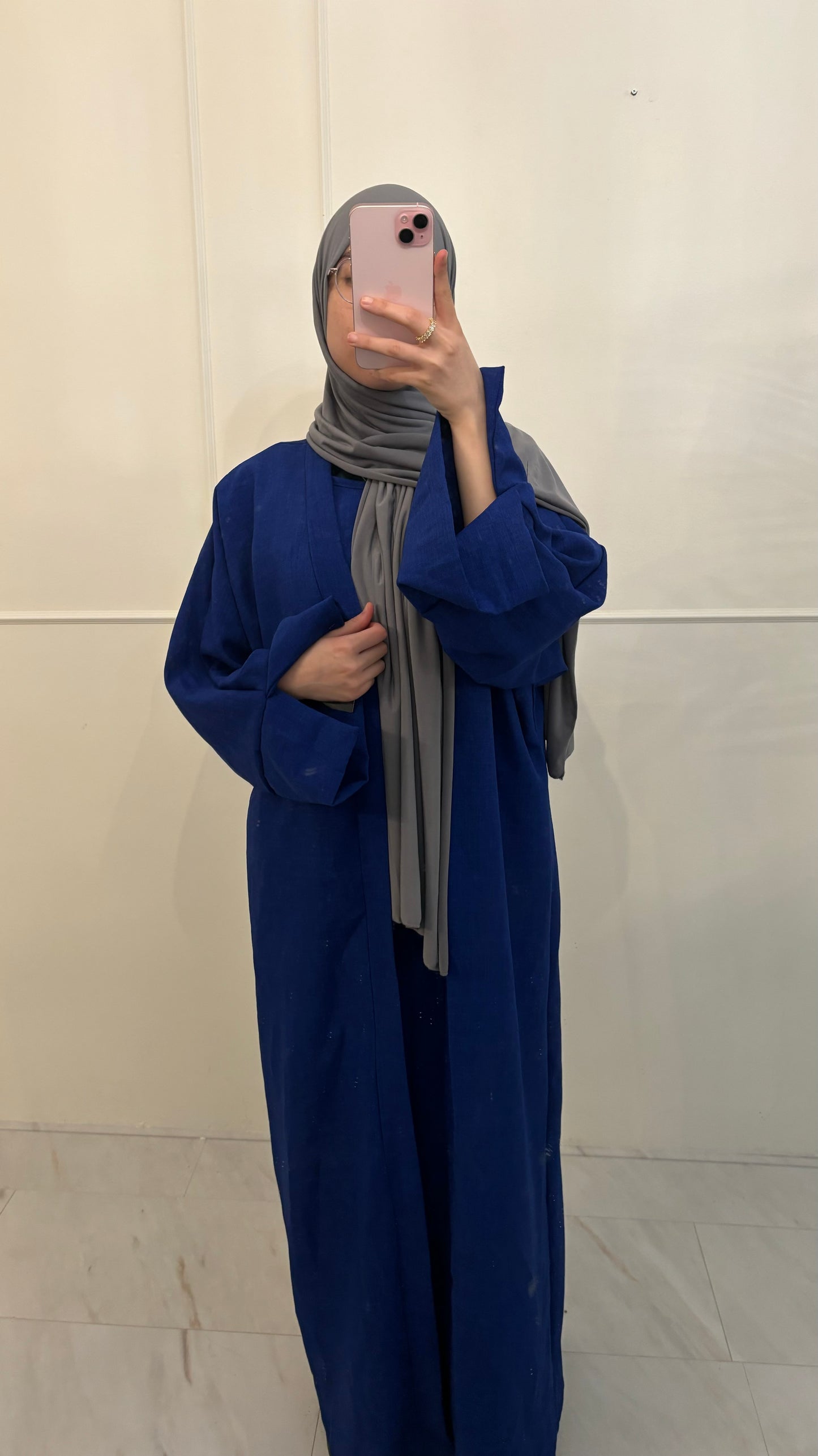 Abaya 2pcs koningsblauw