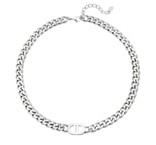 Oumaima ketting zilver