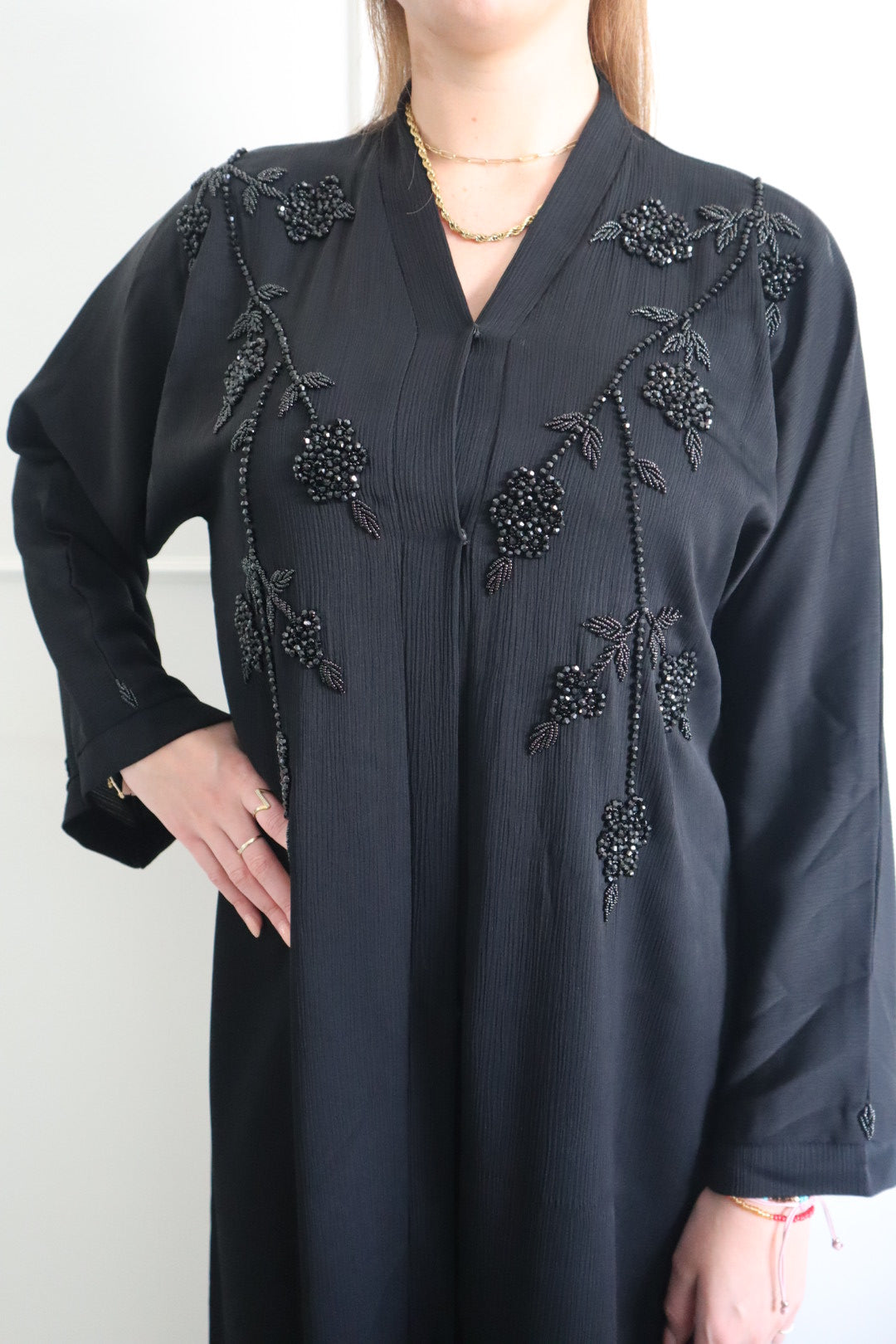 Dubai Abaya fully black