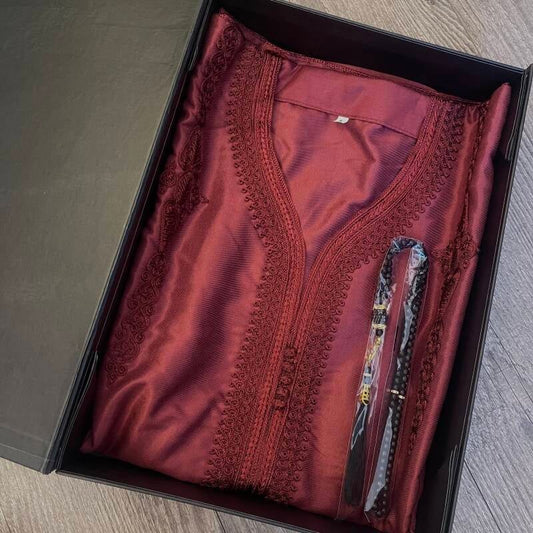 Abaya Men Box bordeaux luxe