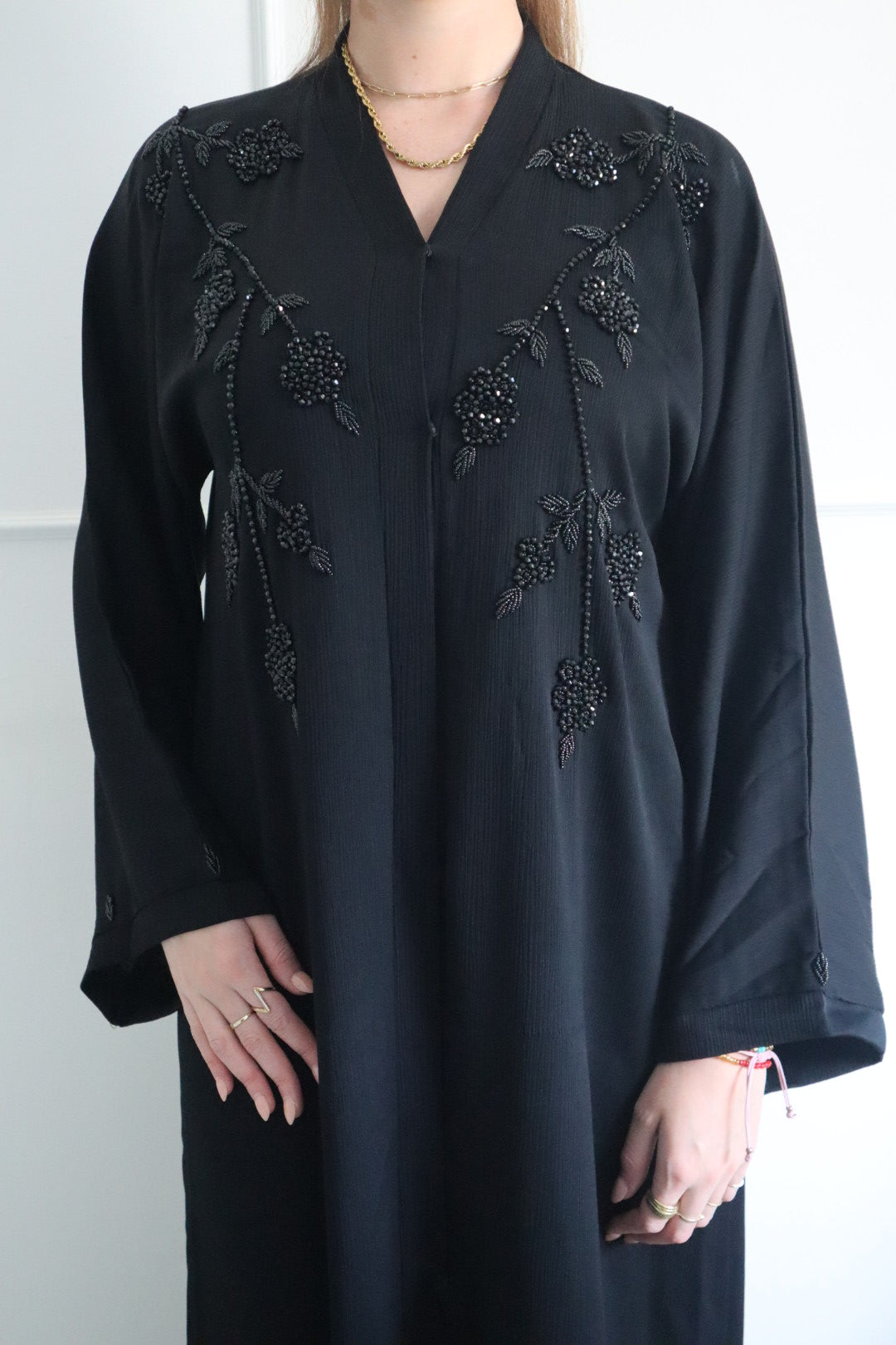 Dubai Abaya fully black