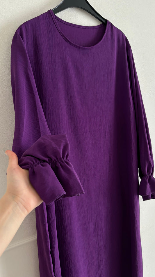 Abaya jazz ruffle violet