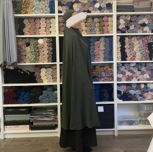Knie khimaar donkergroen