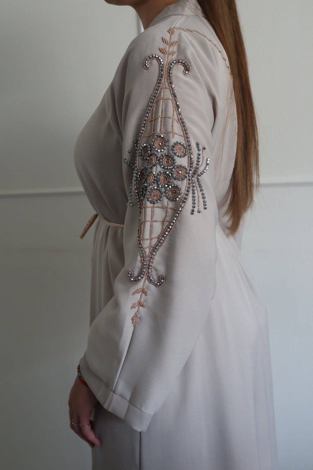 Dubai Abaya beige