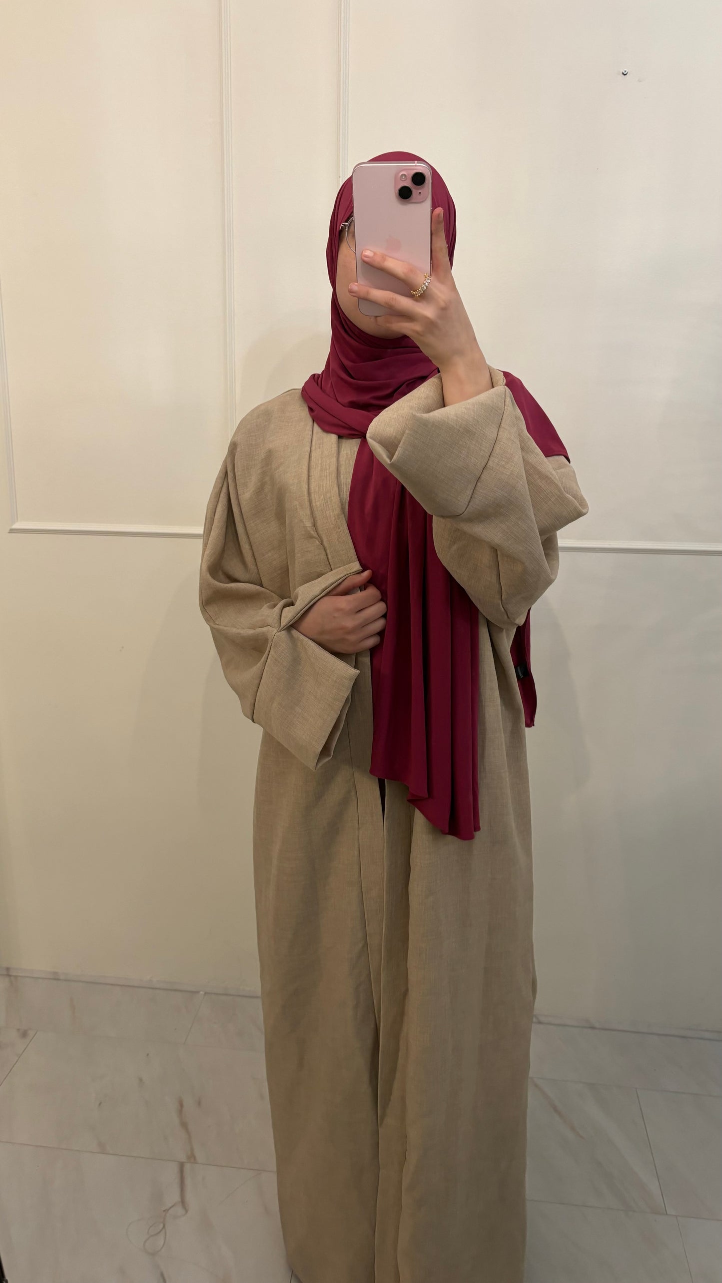 Abaya 2pcs beige