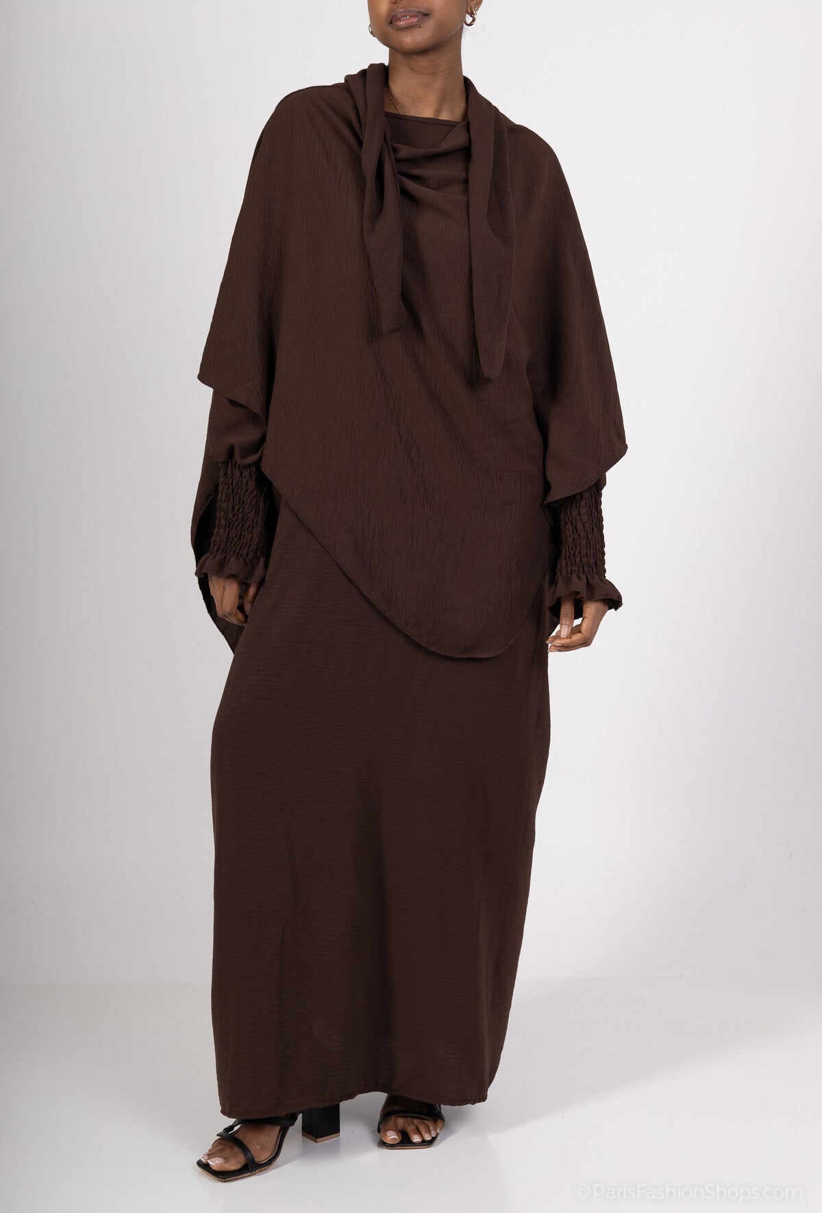 Abaya & tie-back khimaar set