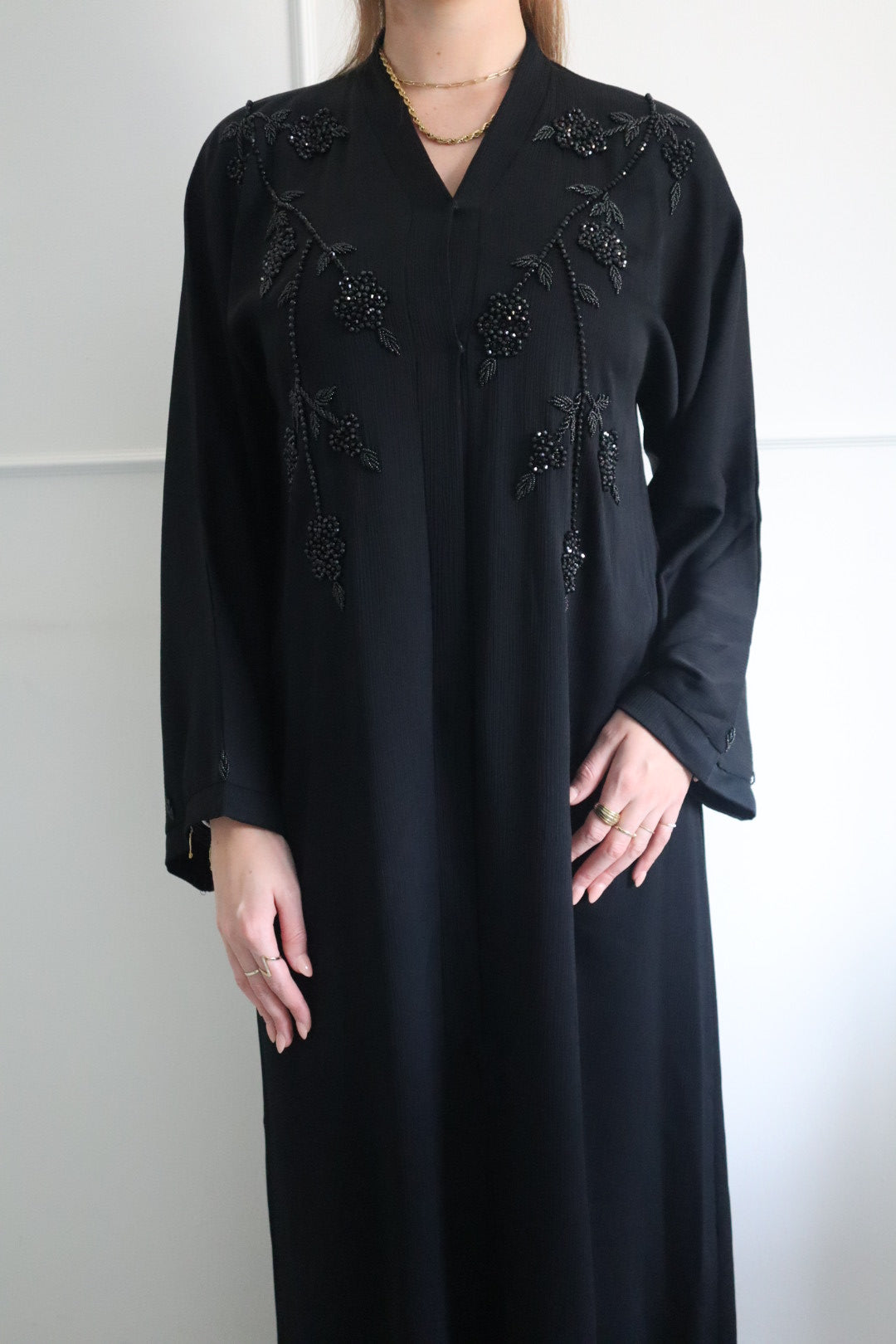 Dubai Abaya fully black