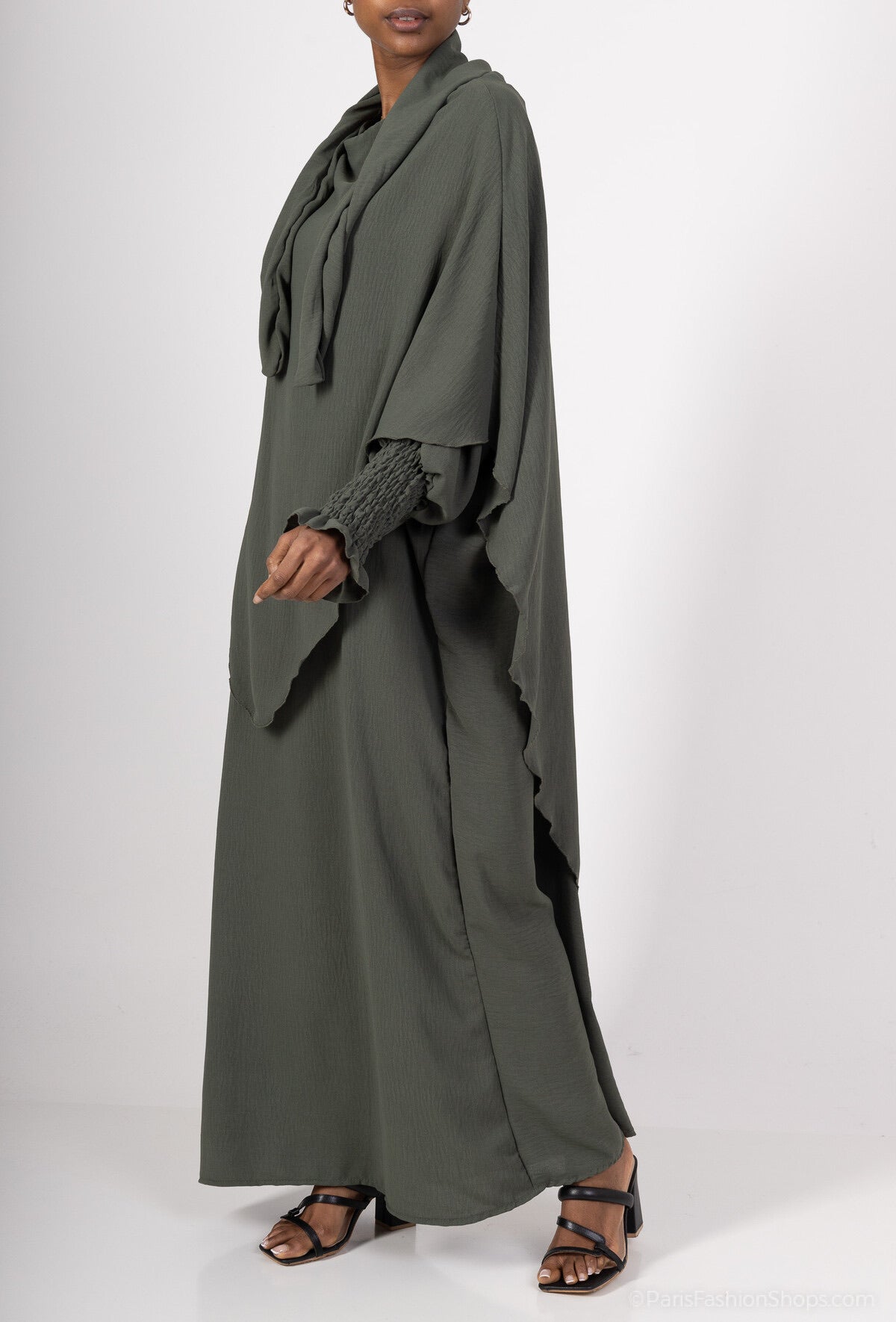 Abaya & tie-back khimaar set