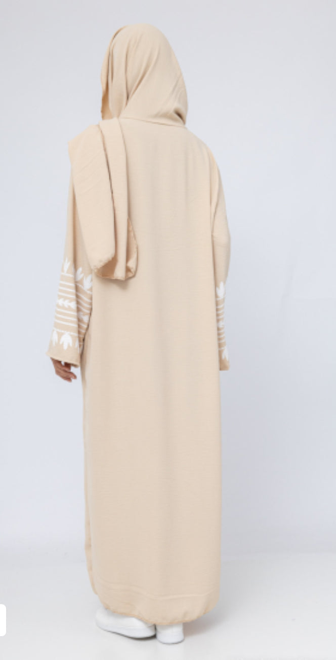 Abaya hijab jazz beige