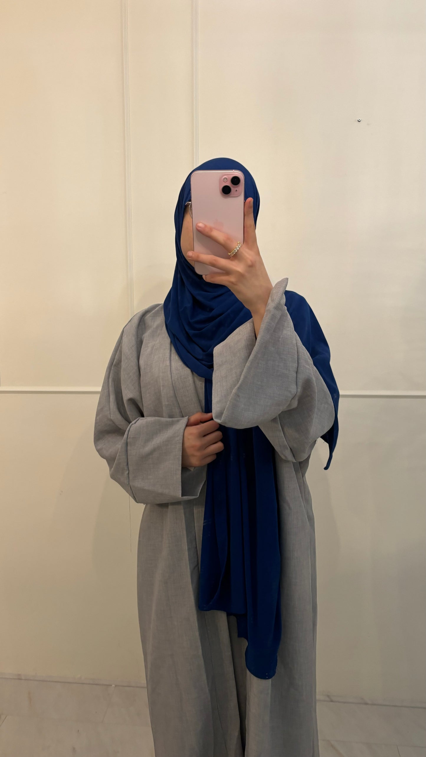 Abaya 2pcs lichtgrijs