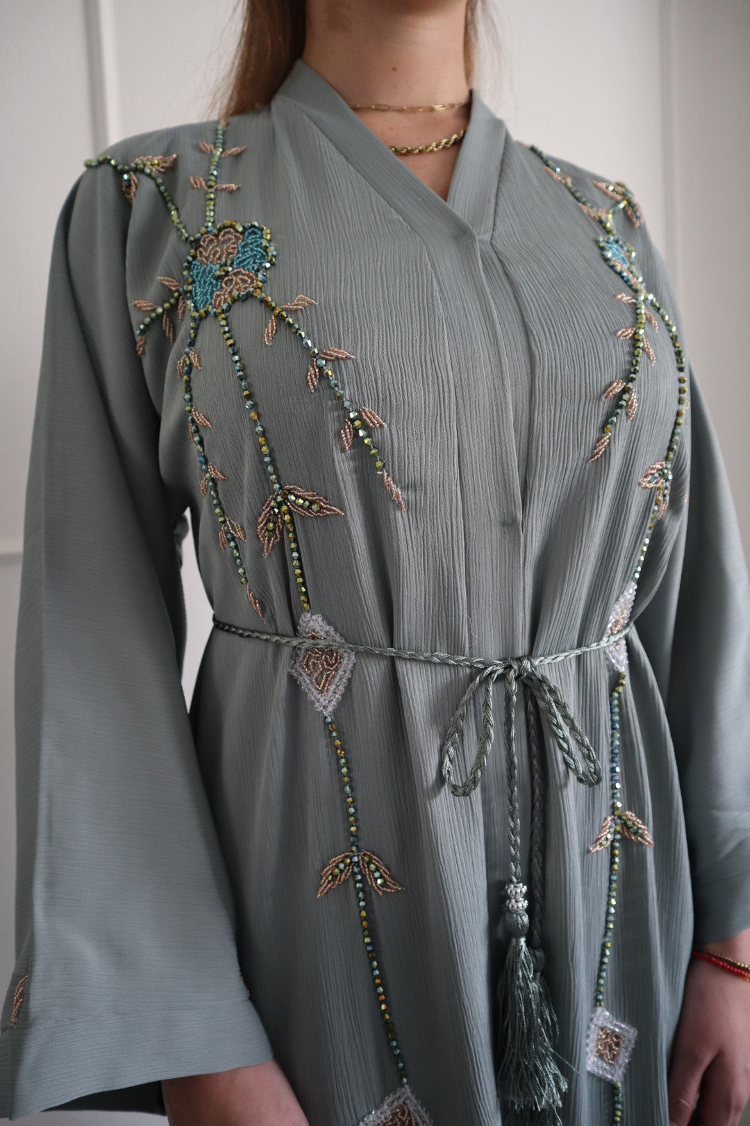 Dubai Abaya lightgreen