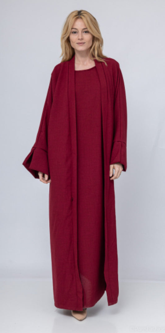 Abaya 2pcs rood