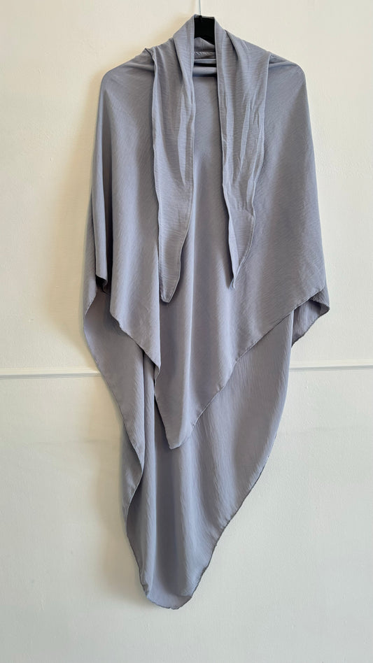 Heupkhimaar jazz tie-back lichtgrijs