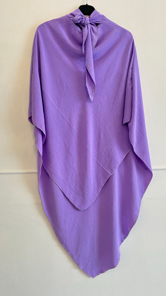 Heupkhimaar jazz tie-back lila