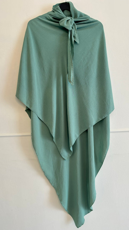 Heupkhimaar jazz tie-back zeegroen