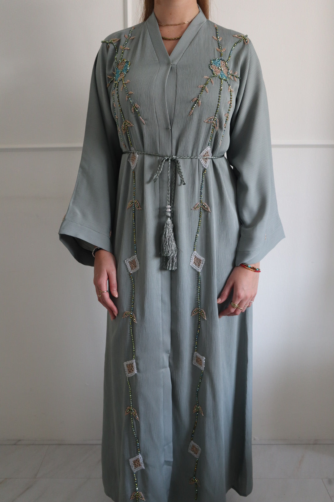 Dubai Abaya lightgreen