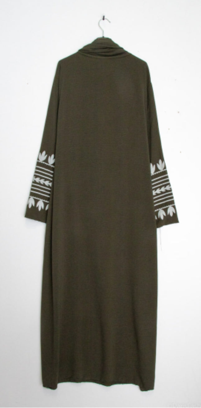 Abaya hijab jazz kaki