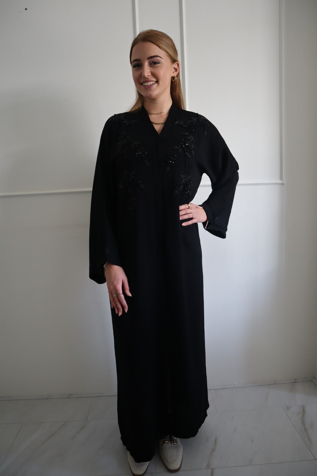 Dubai Abaya fully black