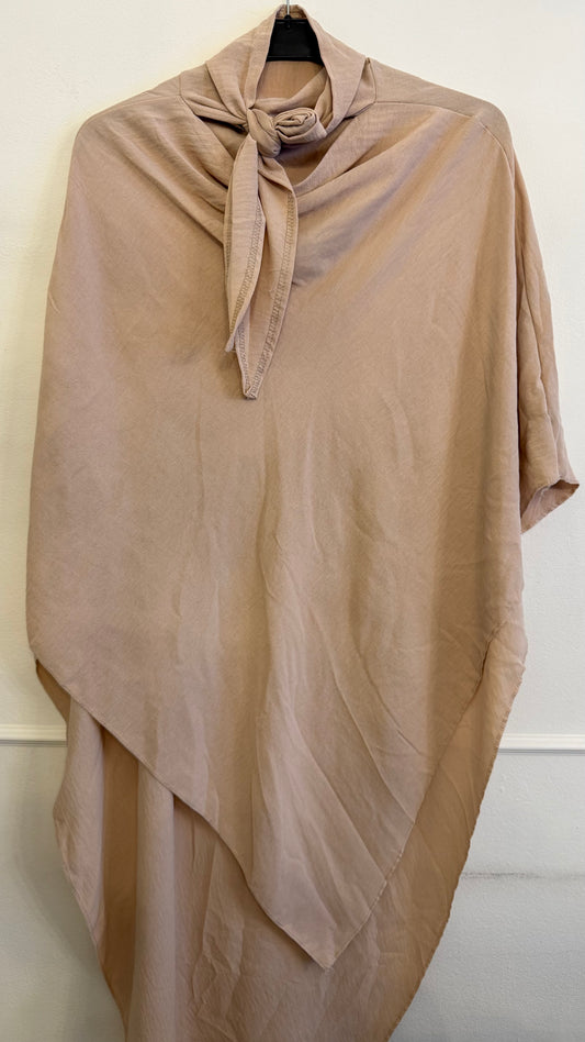 Tie-back khimaar jazz beige