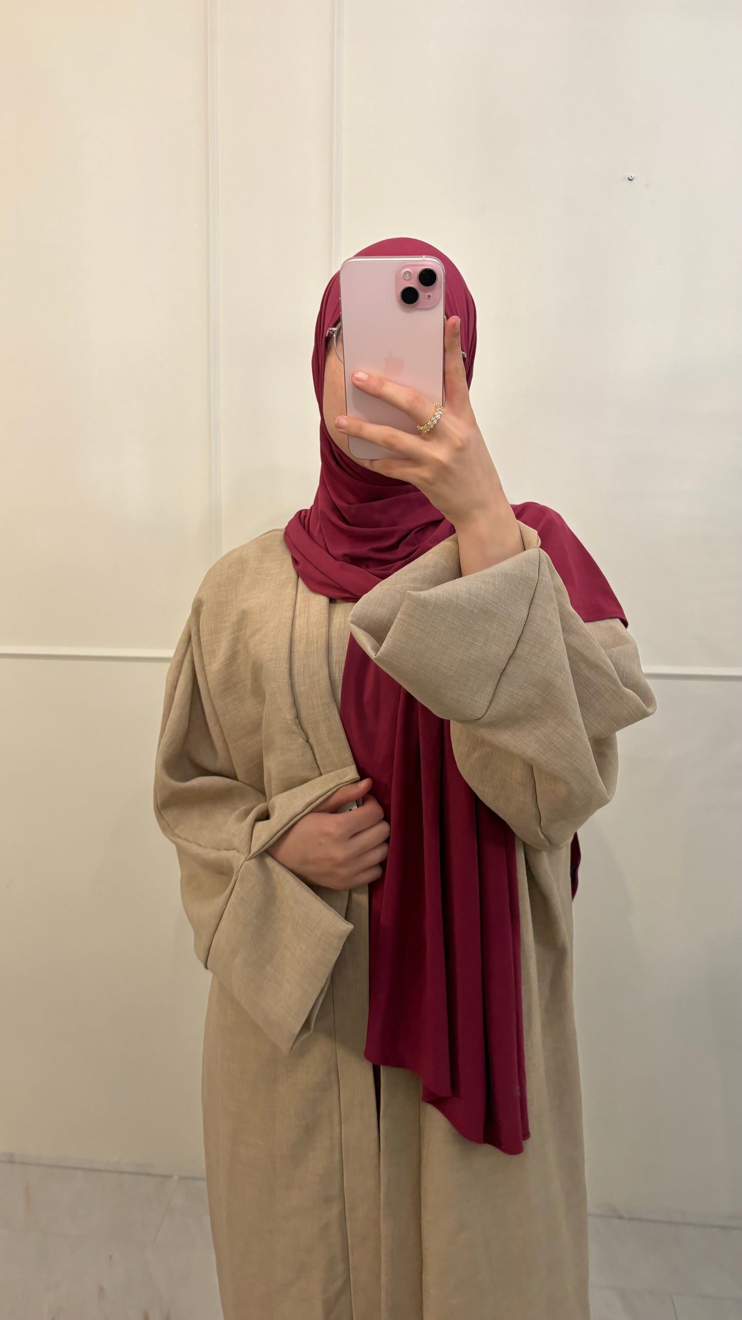 Abaya 2pcs beige