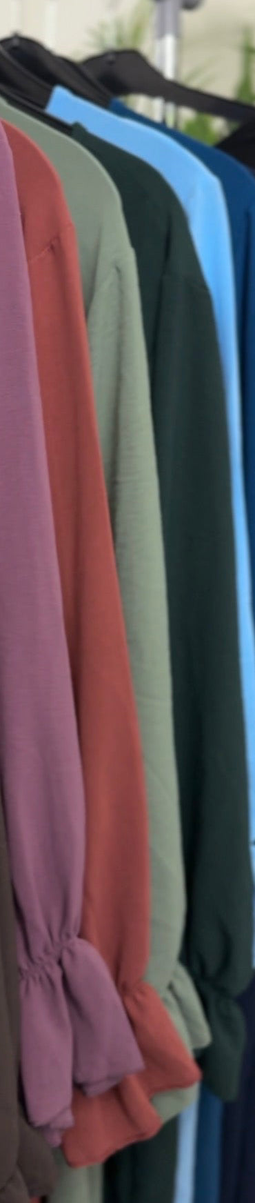 Abaya jazz ruffle lichtgroen