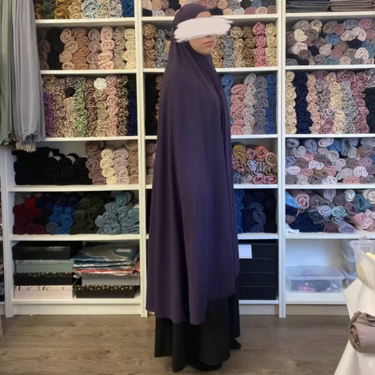 Knie khimaar donkerpaars