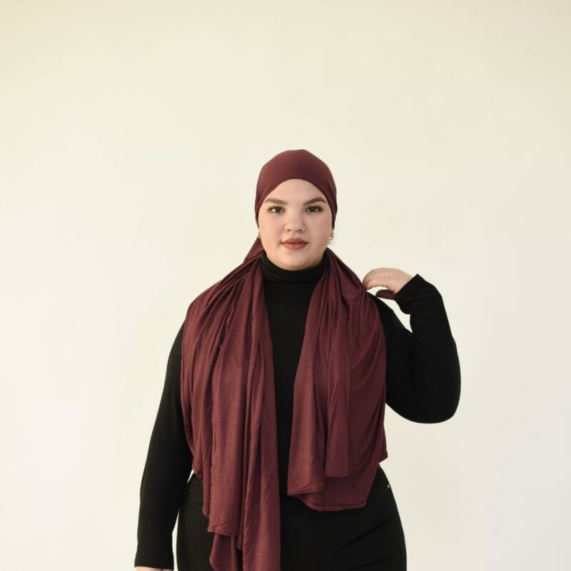 Jersey hijab bordeaux