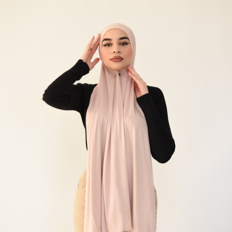 Jersey hijab lichtzalm